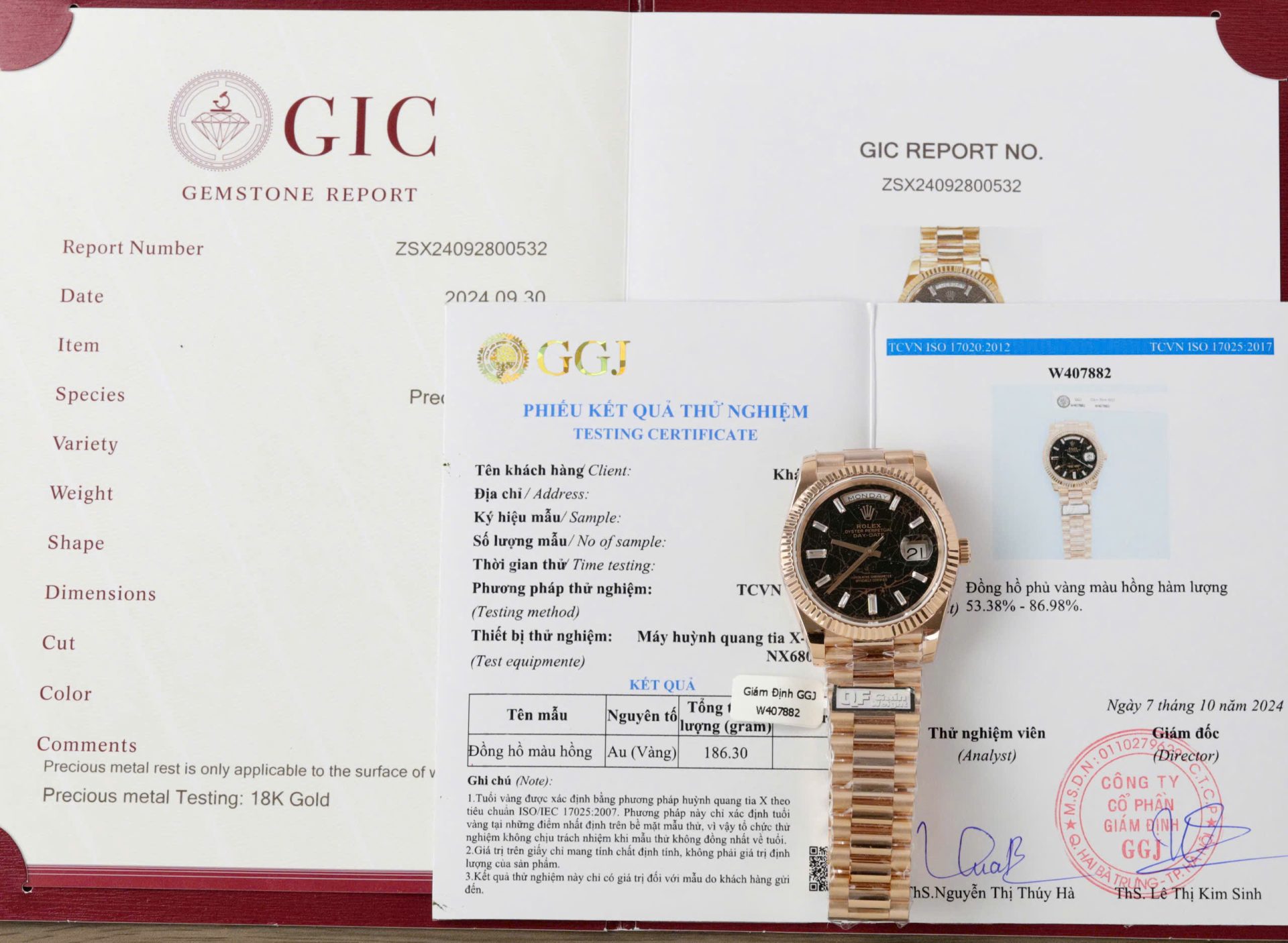Rolex Day-Date Eisenkiesel Dial Copies Watch 18K Gold Wrapped Custom QF 36mm - Top club