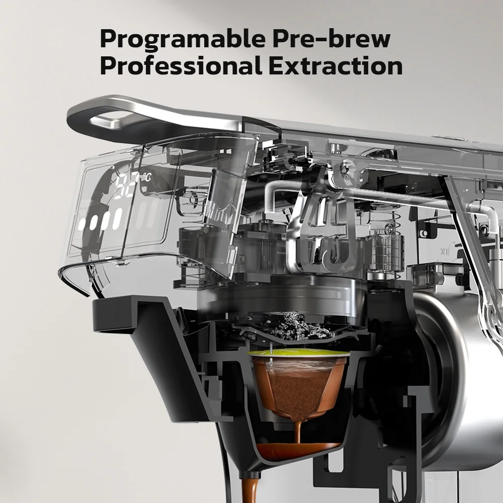 HiBREW 6in1 Pods Coffee Machine Multiple Espresso Cafetera Cappuccino Coffee Maker H1B Beige - Image 6