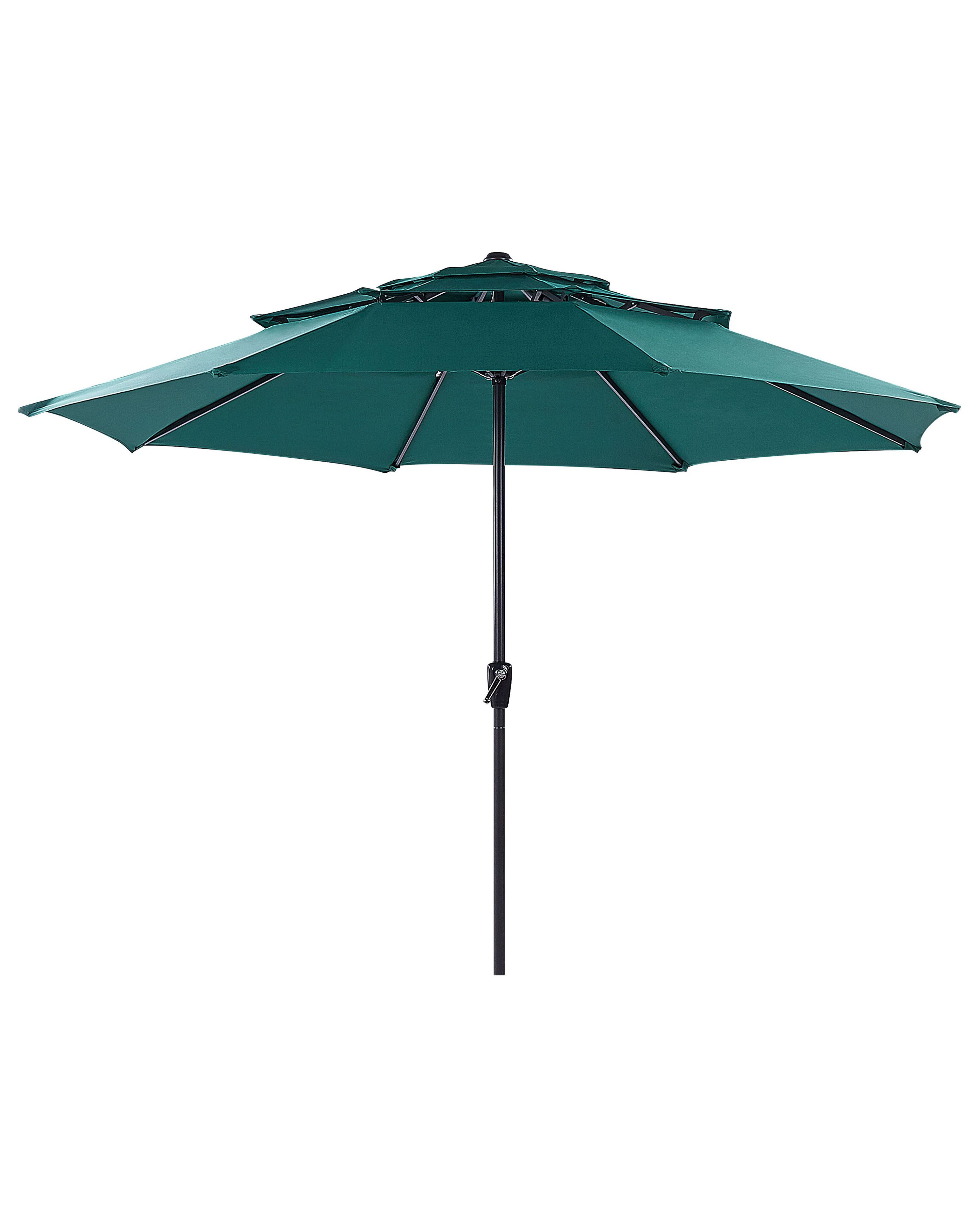 Market Parasol 285 cm BIBIONE Emerald Green