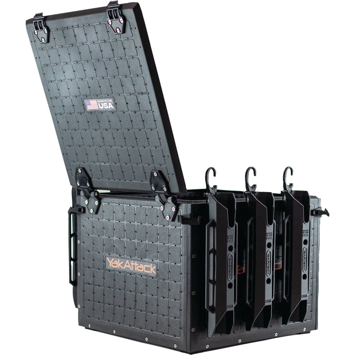 YakAttack BlackPak Pro 16 In. x 16 In. Black Kayak Fishing Crate