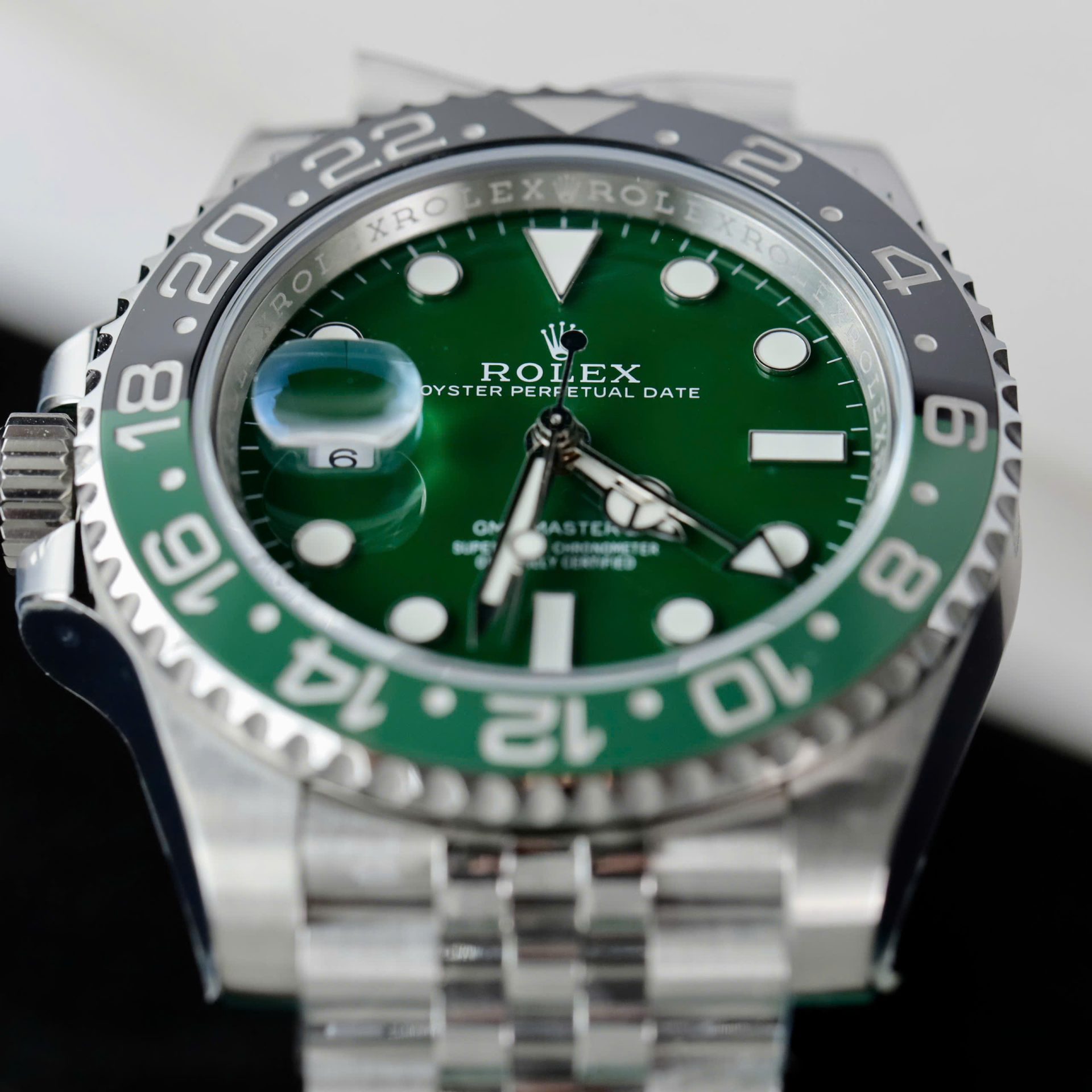 Rolex GMT-Master II 126729VTNR Copies Watch Green Dial Jubilee Strap 40mm - Top club