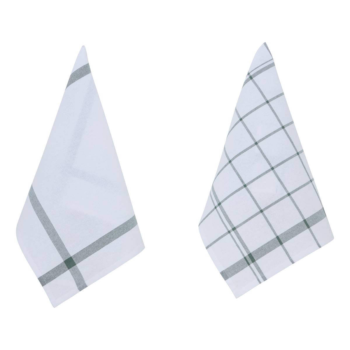 Set of 2 "Tropical" Tea Towels Green, 170 g/m2, 70x45 cm