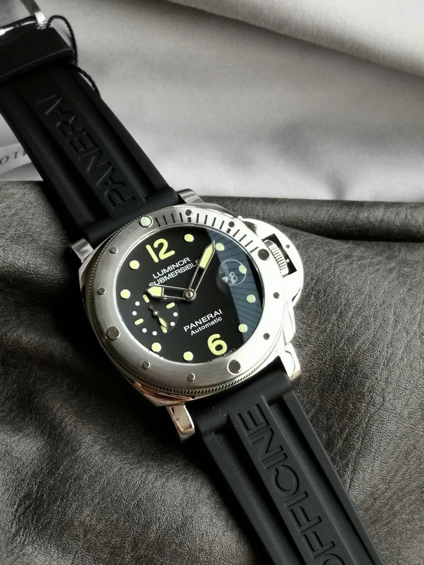 Panerai Replica Watch Luminor Submersible Automatic PAM00024 Black Rubber Strap VSF 44mm - Top club