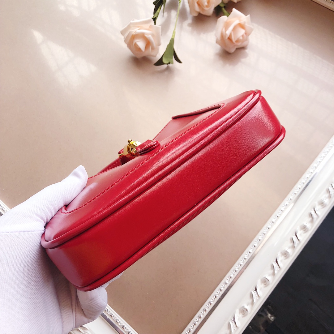 Replica Gucci Jackie 1961 Mini Shoulder Bag 637092 Black/White/Red1:1High-quality replica