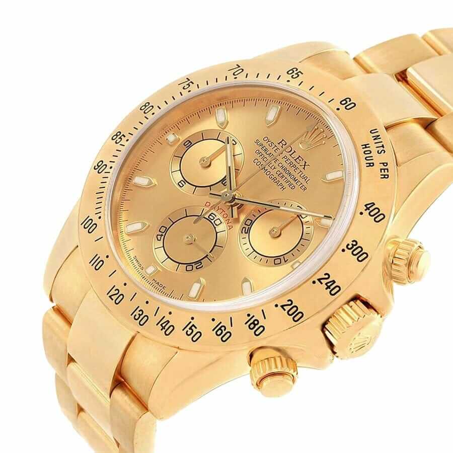Rolex Daytona Cosmograph Yellow Gold Dial 116528 Oyster Replica - Top club