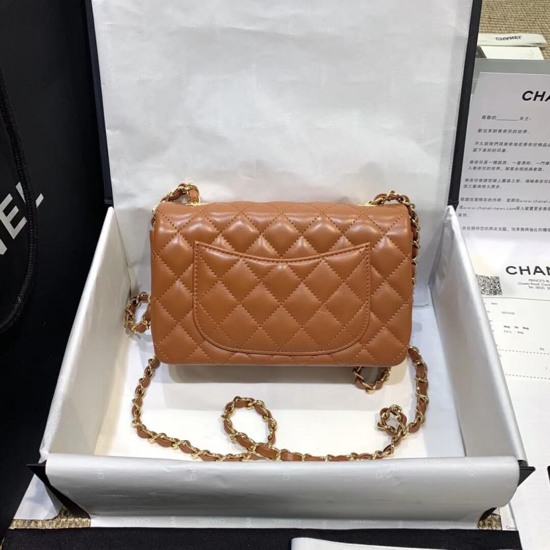 Replica Chanel Lambskin 20Cm Classic Flap Bag 11161:1High-quality replica