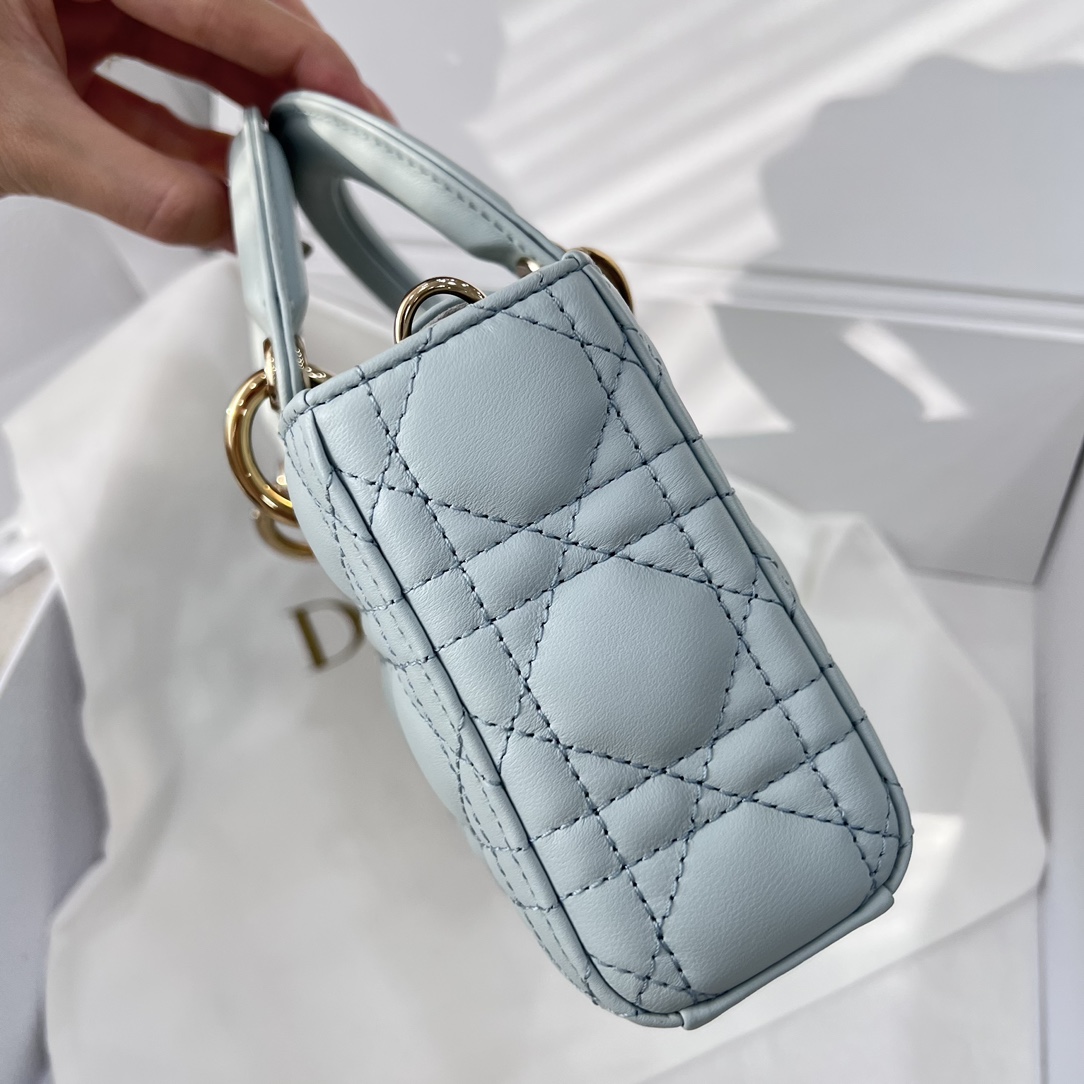Dior Medium Lady D-Joy Bag Blue For Women 8,7in/22cm1:1High-quality replica