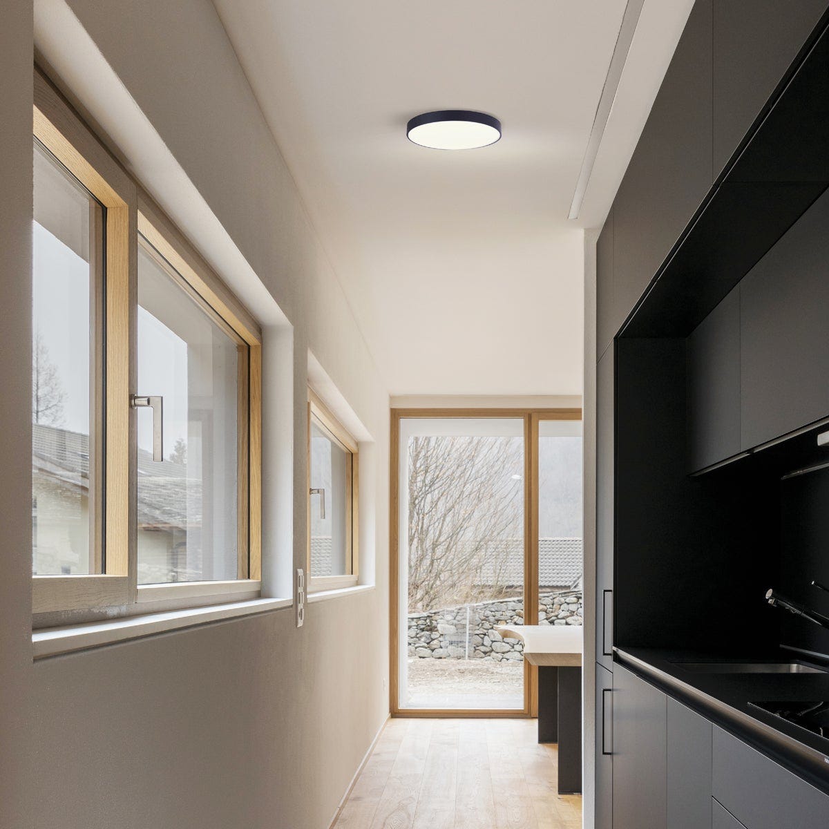 Canarm 8 In. Black Edgeless LED Disc Light Fixture