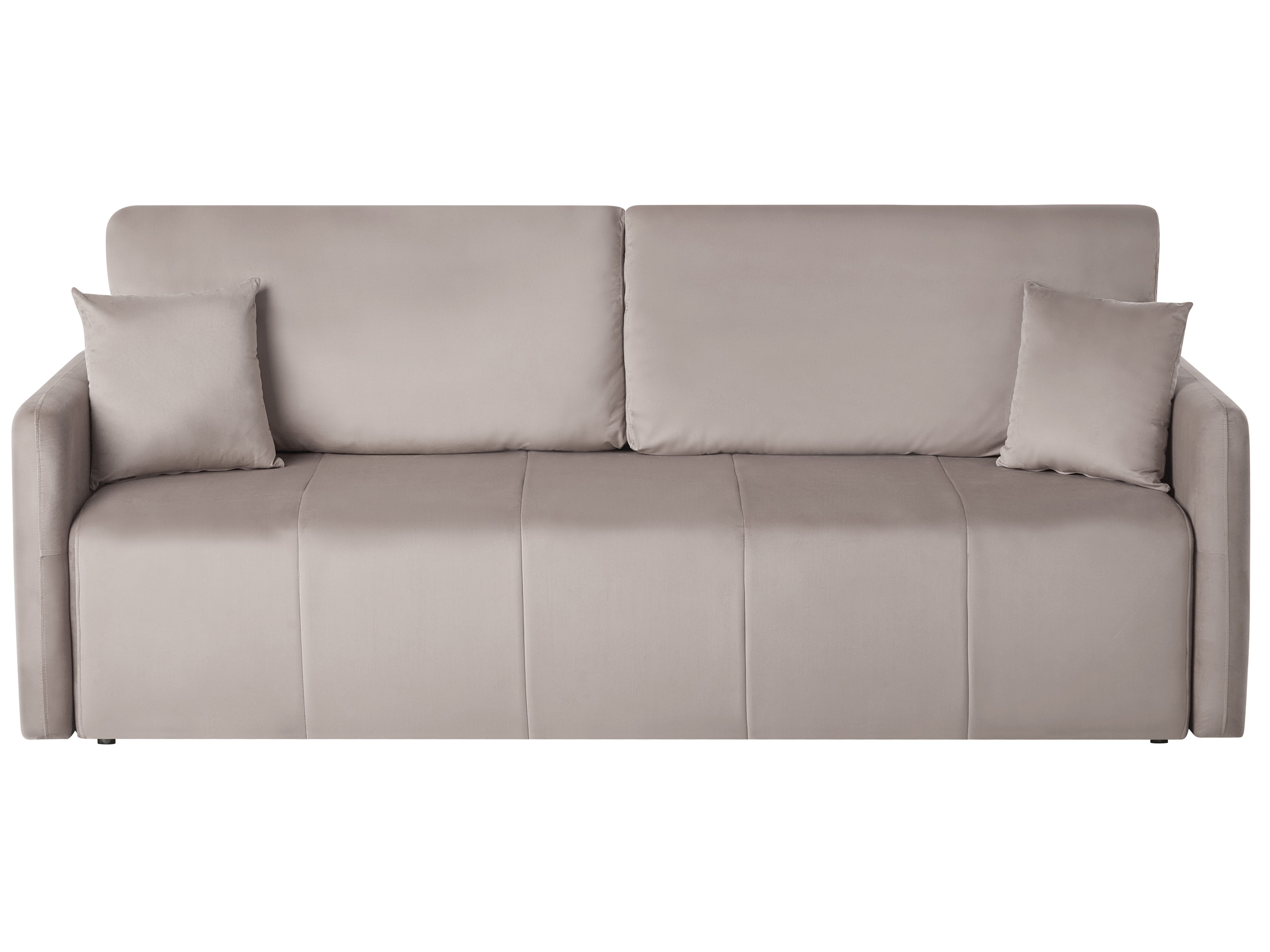 Sofa Bed 3 Seater EGGE Velvet Taupe