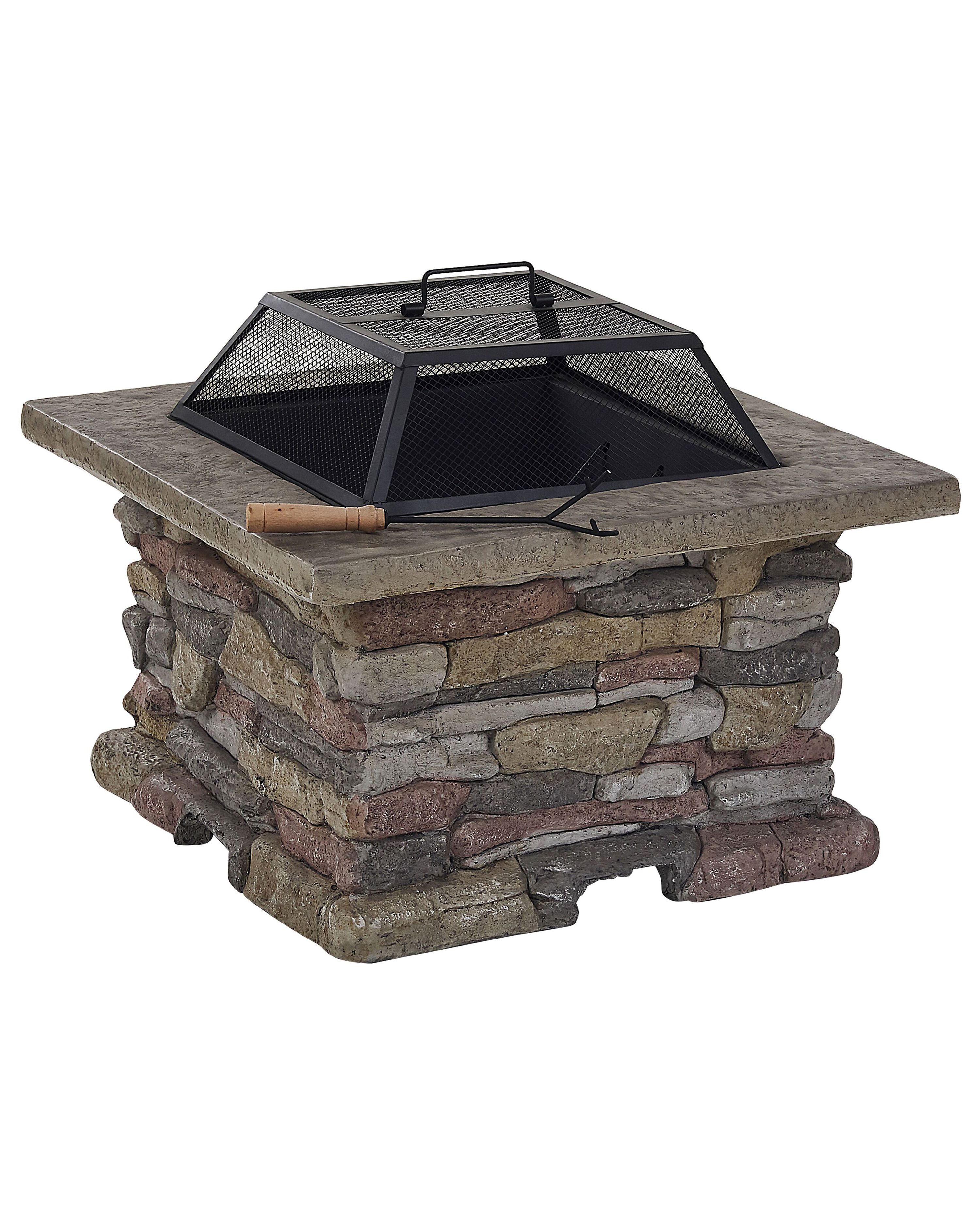Grill Fire Pit KELUD Concrete Grey