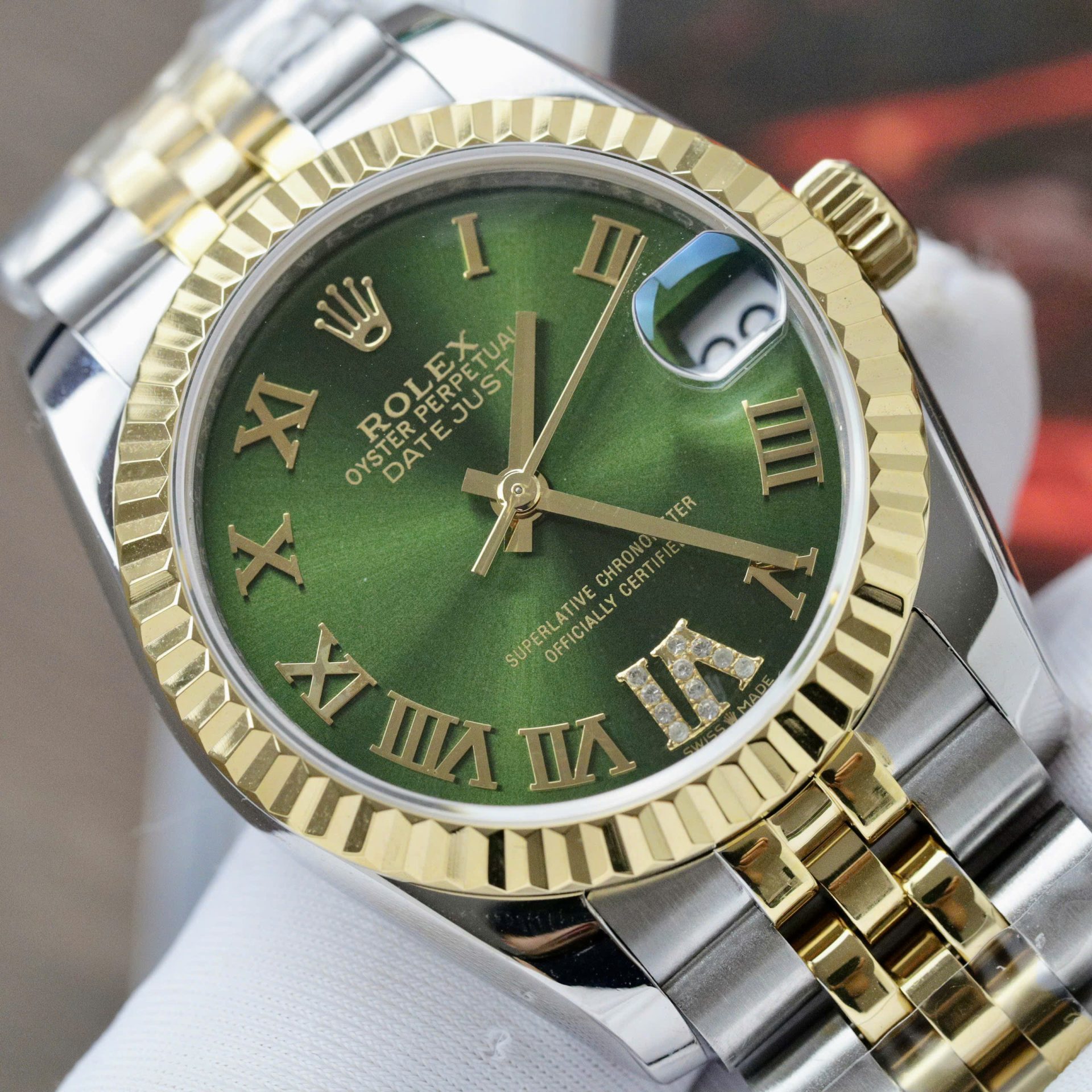 Rolex DateJust Women Replica Watch Demi Yellow Gold Jubilee Strap 31mm - Top club