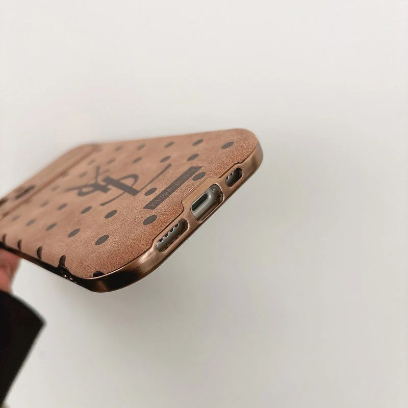 Saint Brown Leather iPhone Case - Wholesale & Influencer