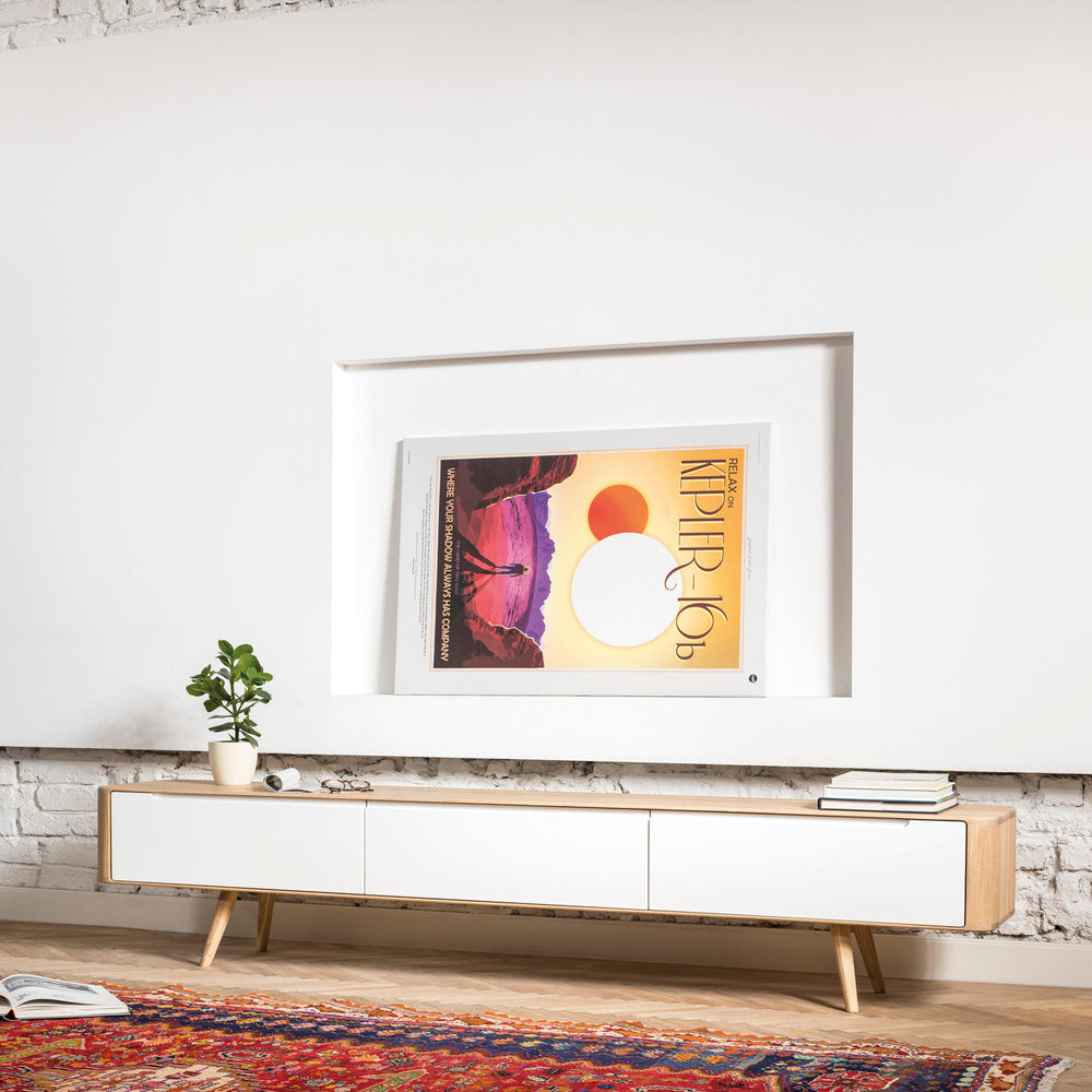 Gazzda Ena Lowboard Naturel - TV meubel - 225 x 42 cm