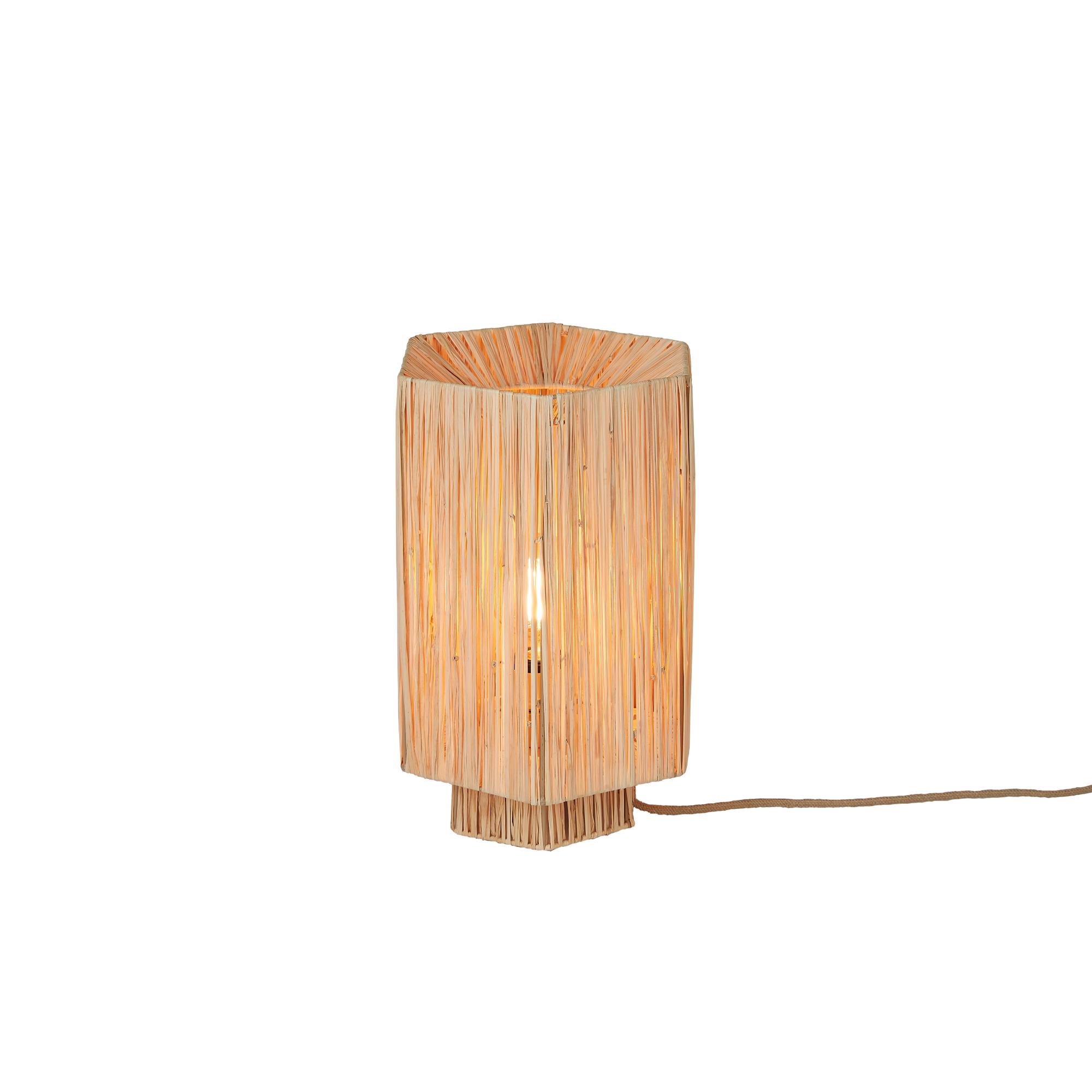 GOOD&MOJO Tafellamp Panama - Naturel - 36x24x36cm