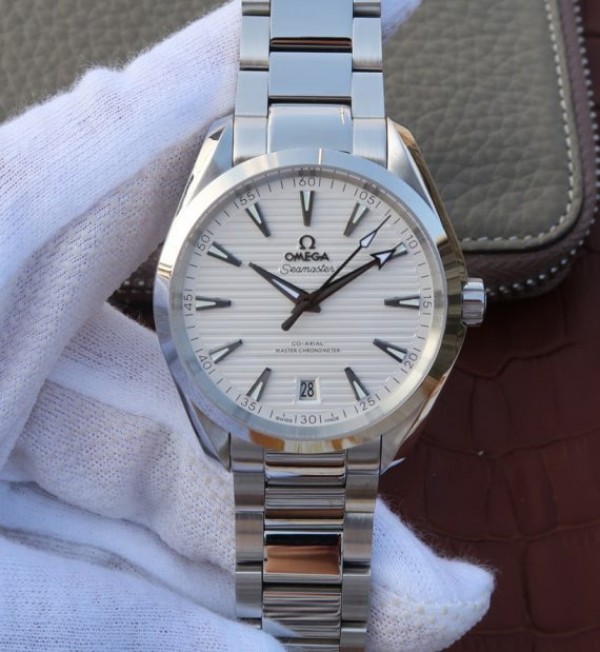 Replica Omega XF Seamaster CO-AXIAL Master Chronometer White Textured Dial SS Bracelet A8900 - Elite Watch Atelier