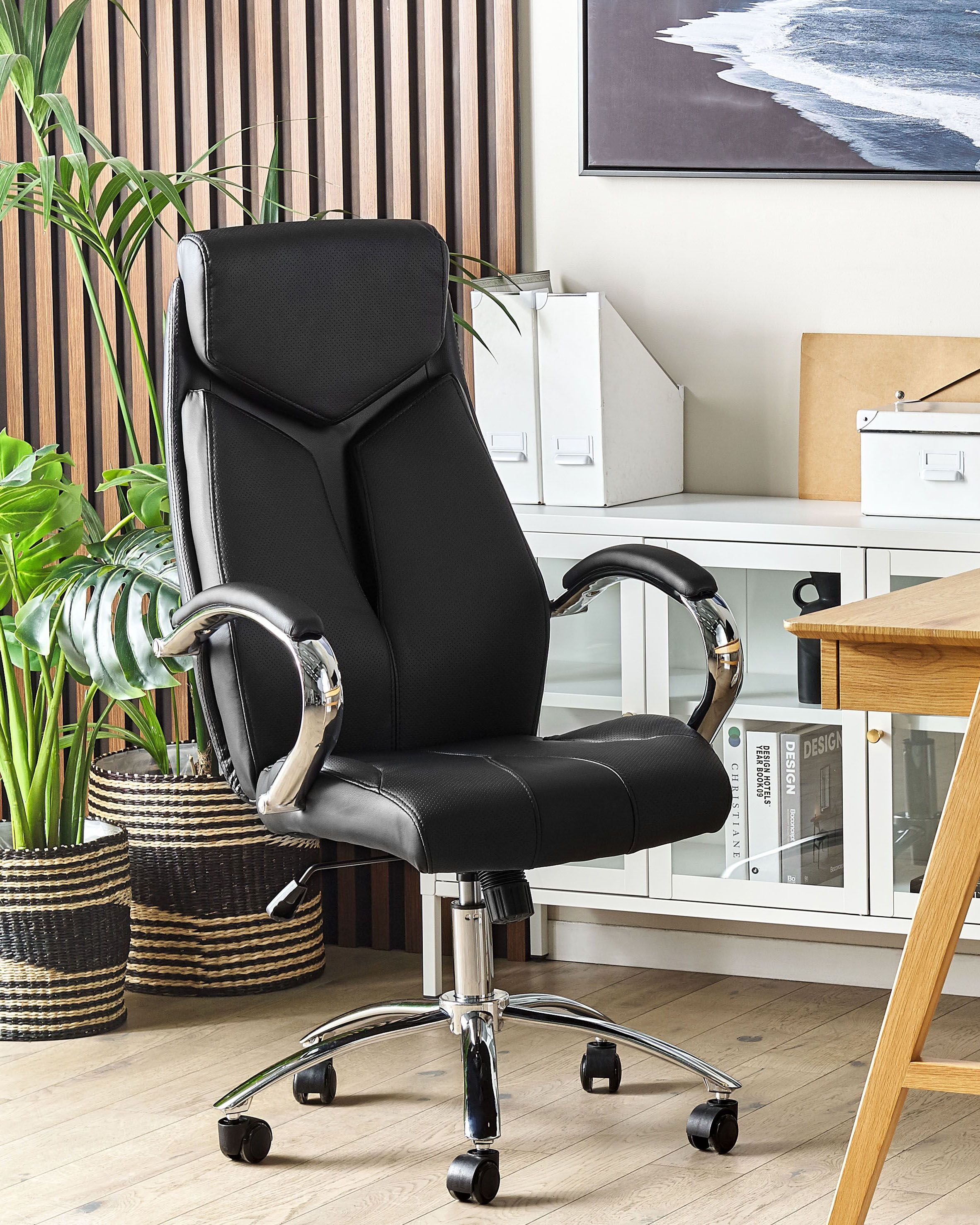 Office Chair FORMULA Faux Leather Black