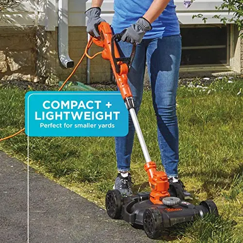 BLACK+DECKER 3-in-1 Corded Electric Lawn Mower, String Trimmer And Edger, 12-Inch - BESTA512 - Image 4 BLACK+DECKER 3-in-1 Corded Electric Lawn Mower, String Trimmer And Edger, 12-Inch - BESTA512 - Image 4