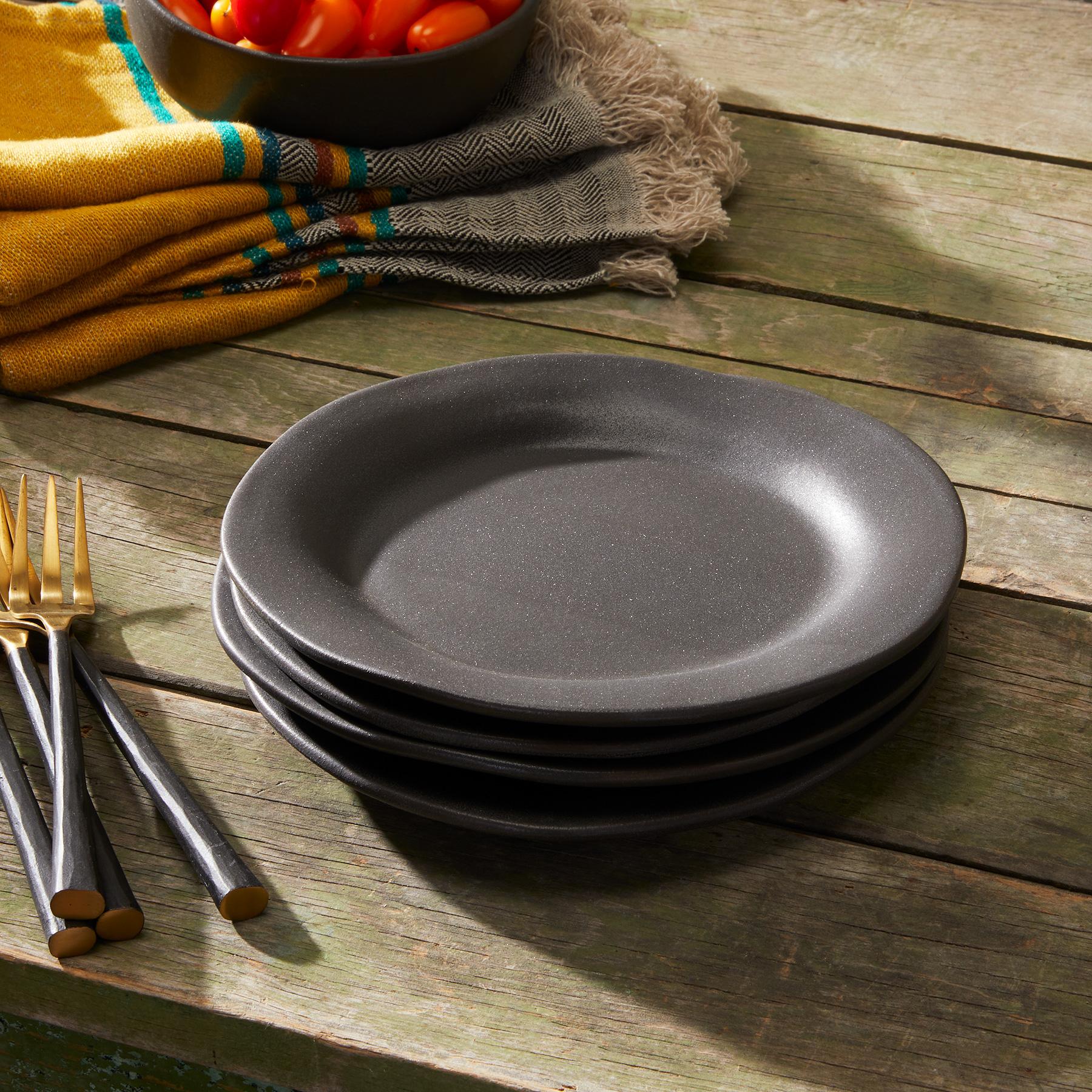 Alex Marshall Charcoal Salad Plates, Set Of 4 - Sundance Clothing