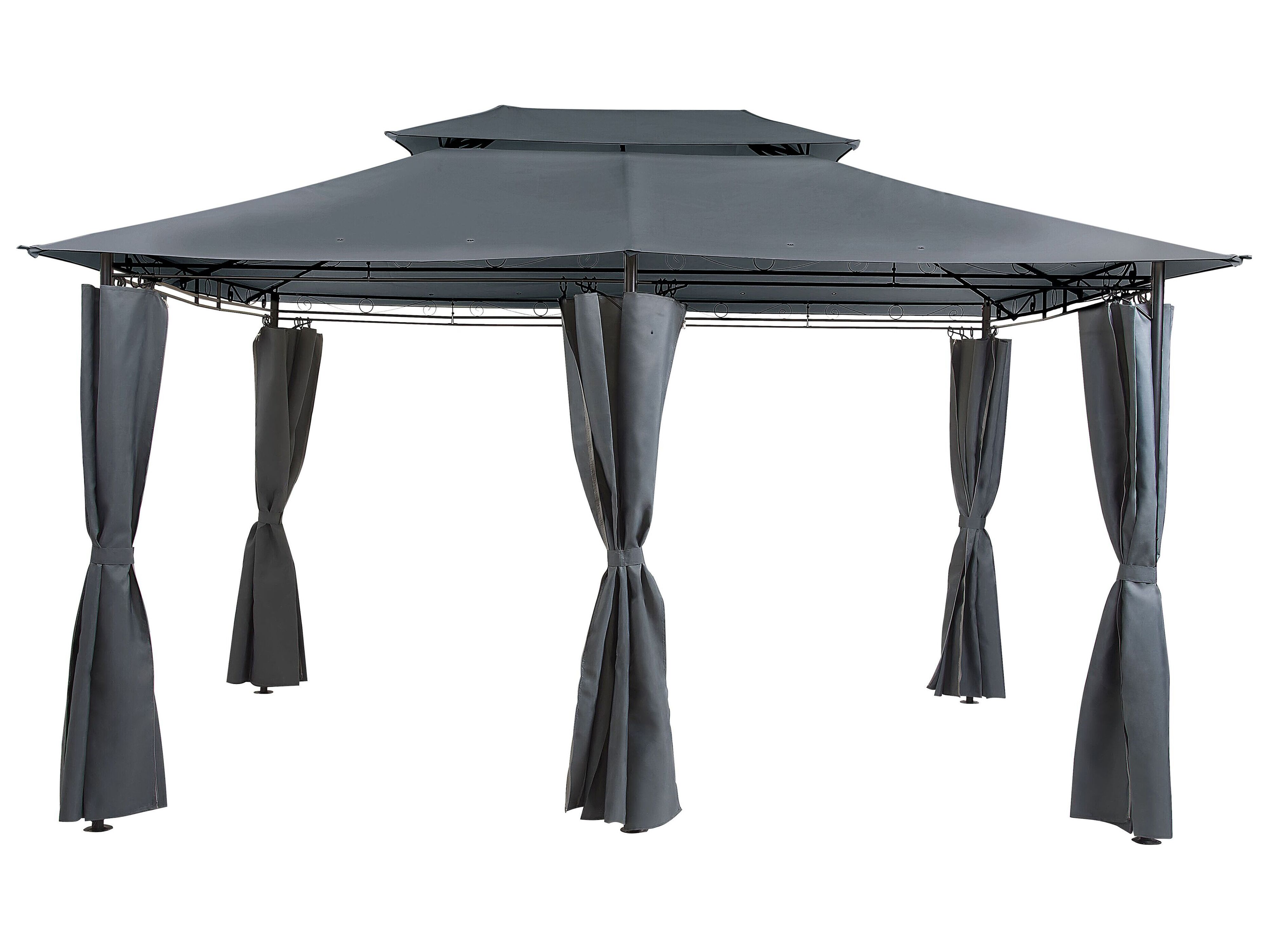 Gazebo COLOS Metal 400 cm 300 cm Graphite Grey