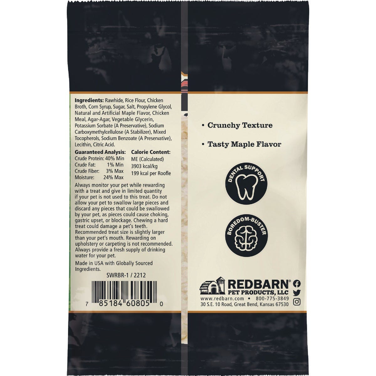 Redbarn Roofle 1.8 Oz. Maple Flavor Dog Treat