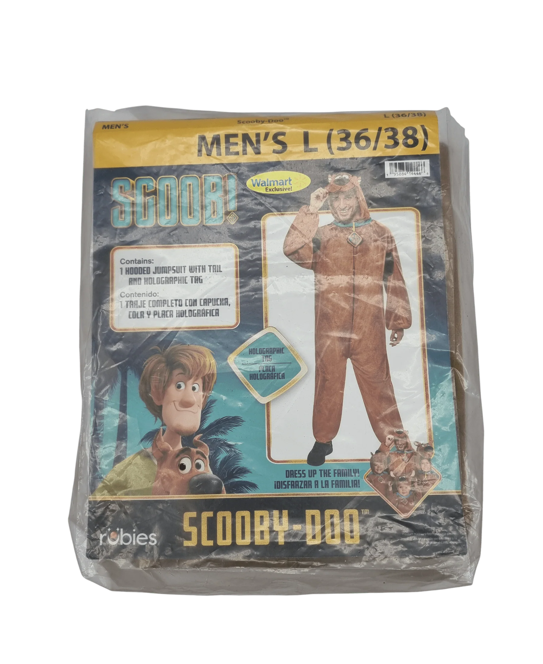 Scooby Doo Halloween Costume for Adults, Men's Size L (36/38), by Rubies - Image 13 Scooby Doo Halloween Costume for Adults, Men's Size L (36/38), by Rubies - Image 13
