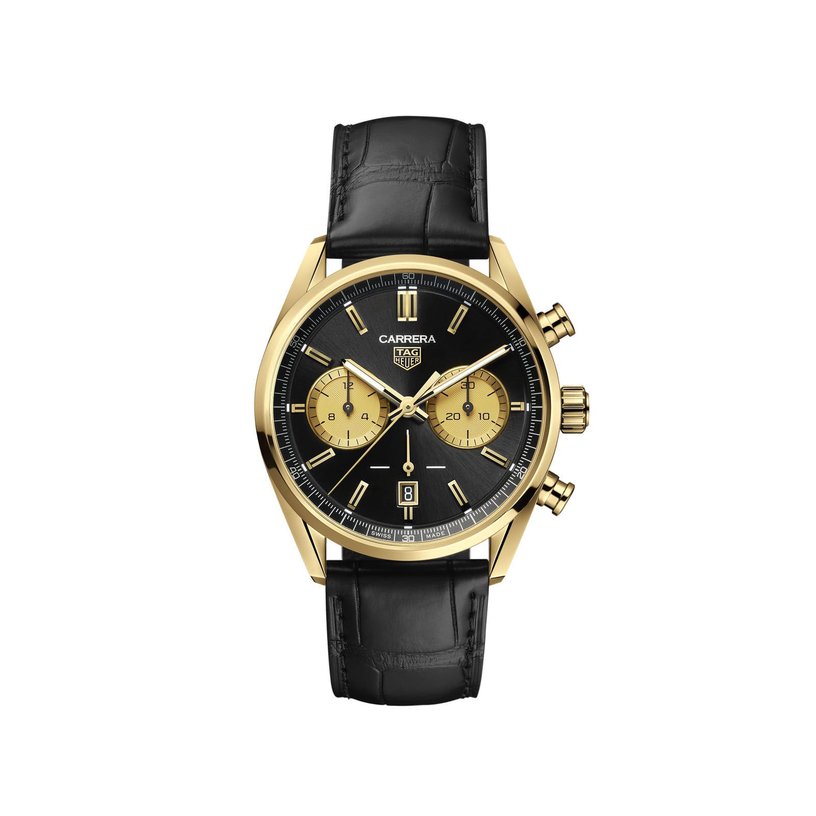 TAG Heuer Replica Watch Carrera Chronograph Automatic 42 mm Gold 3N(1:1 replica) - Top club