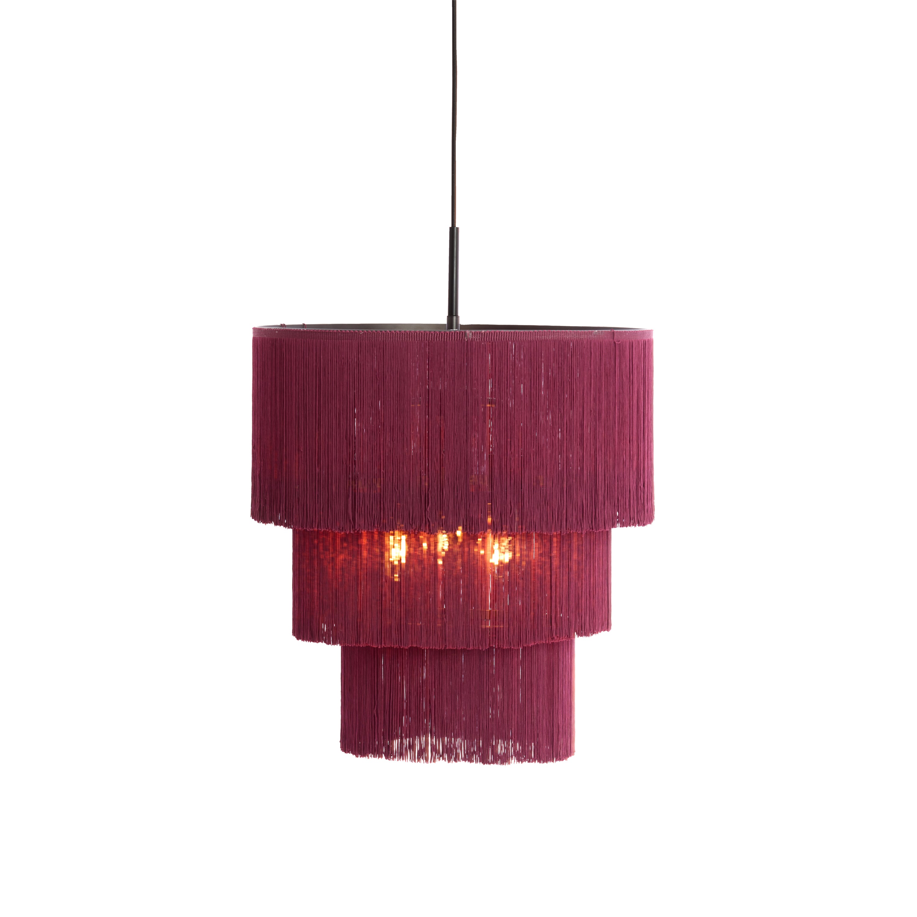 Light & Living - hanglamp - Malaika - paars - metaal - Ø 45cm - E27 -