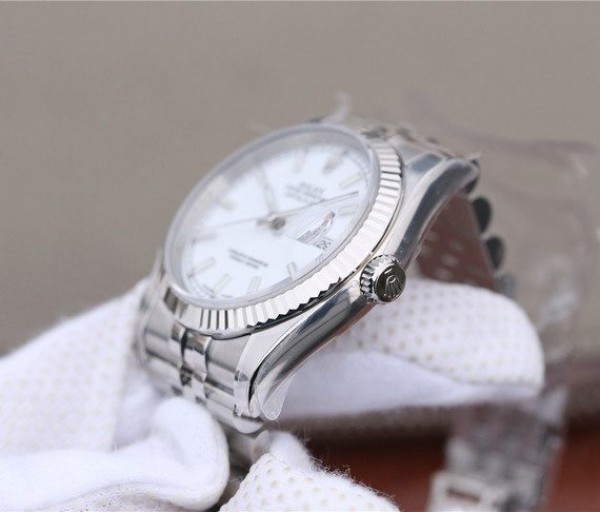 Replica Rolex DateJust 36mm SS 116234 ARF White Dial Stick Markers 904L SS Bracelet SA3135 - Top club