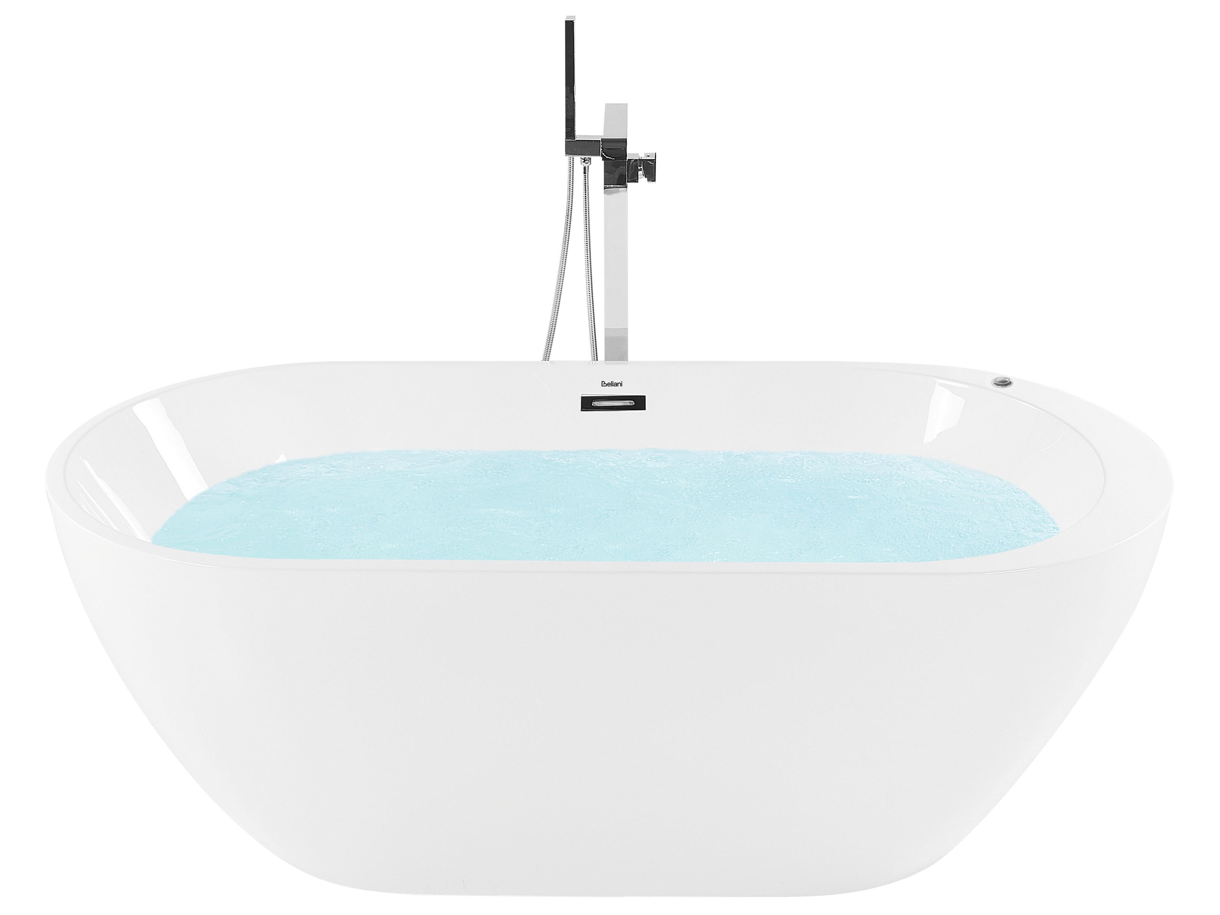 Freestanding Hot Tub with LED NEVIS 1700 x 800 mm White