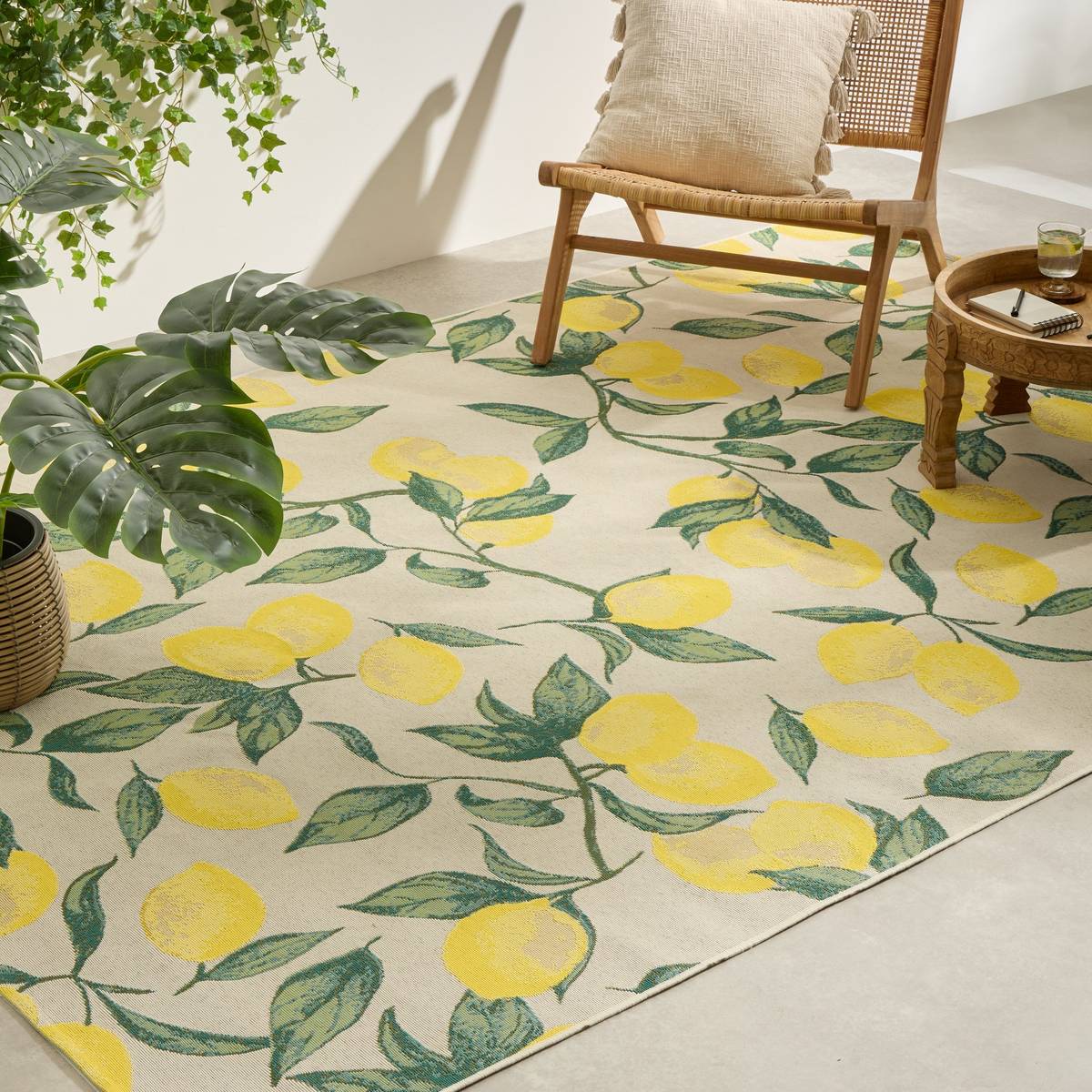 Yellow Outdoor Rug 300x200 cm