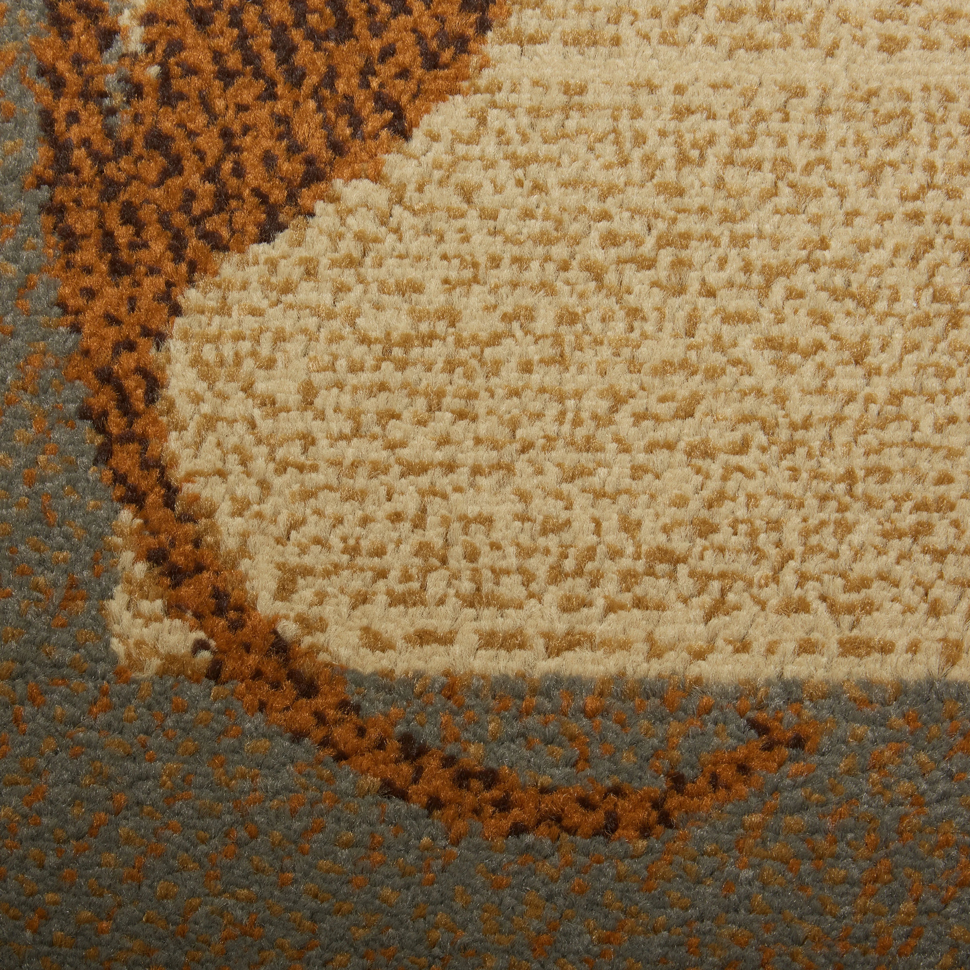 Home Dynamix Royalty Clover Contemporary Geometric Border Area Rug, Brown/Blue, 9'2