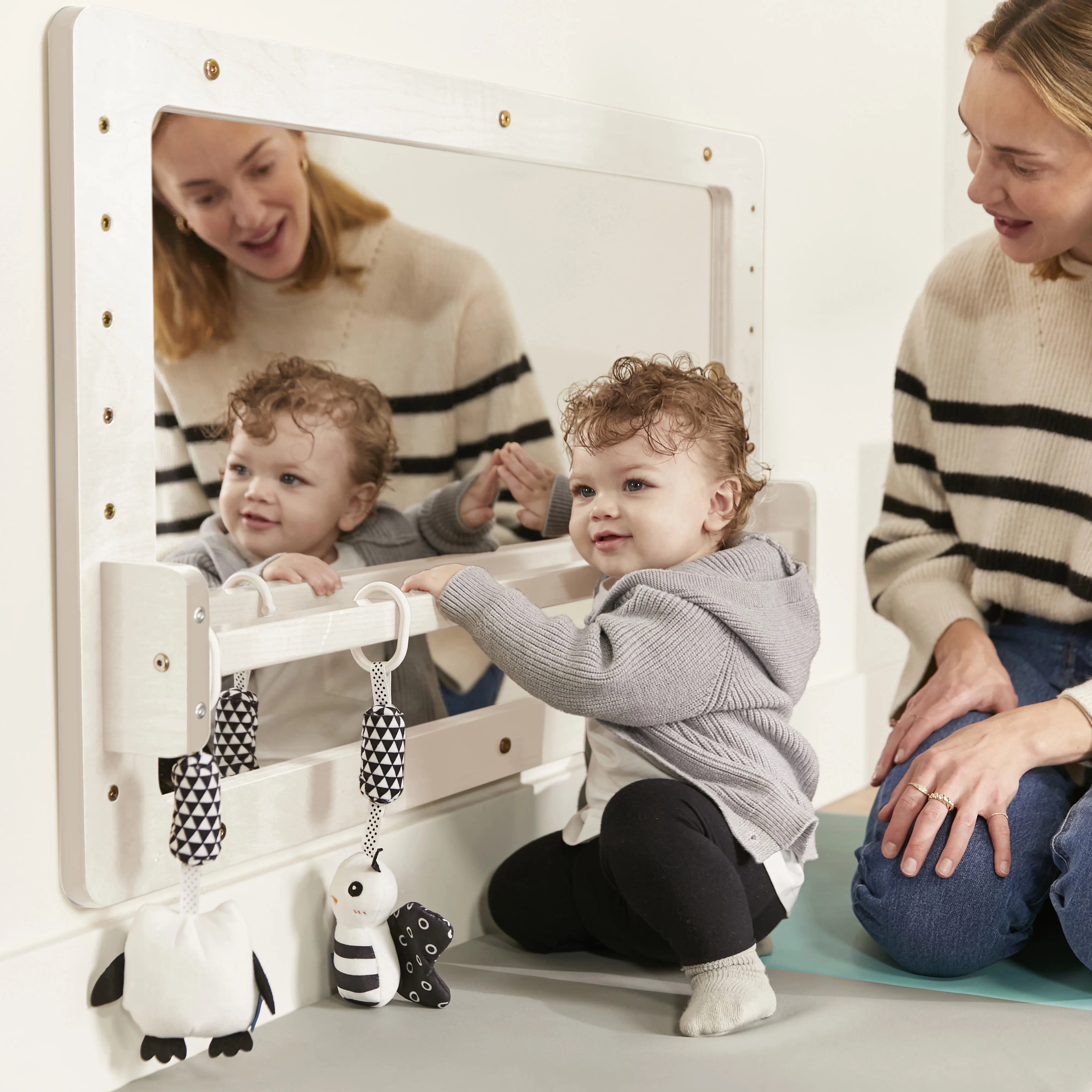 ECR4Kids Wall-Mounted Coordination Mirror, Natural - Image 36