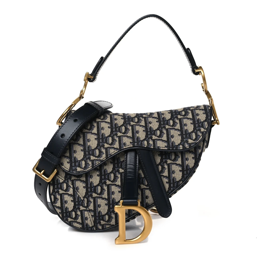 Flawless Replica Dior Saddle Bag – Mirror Quality in Blue Oblique