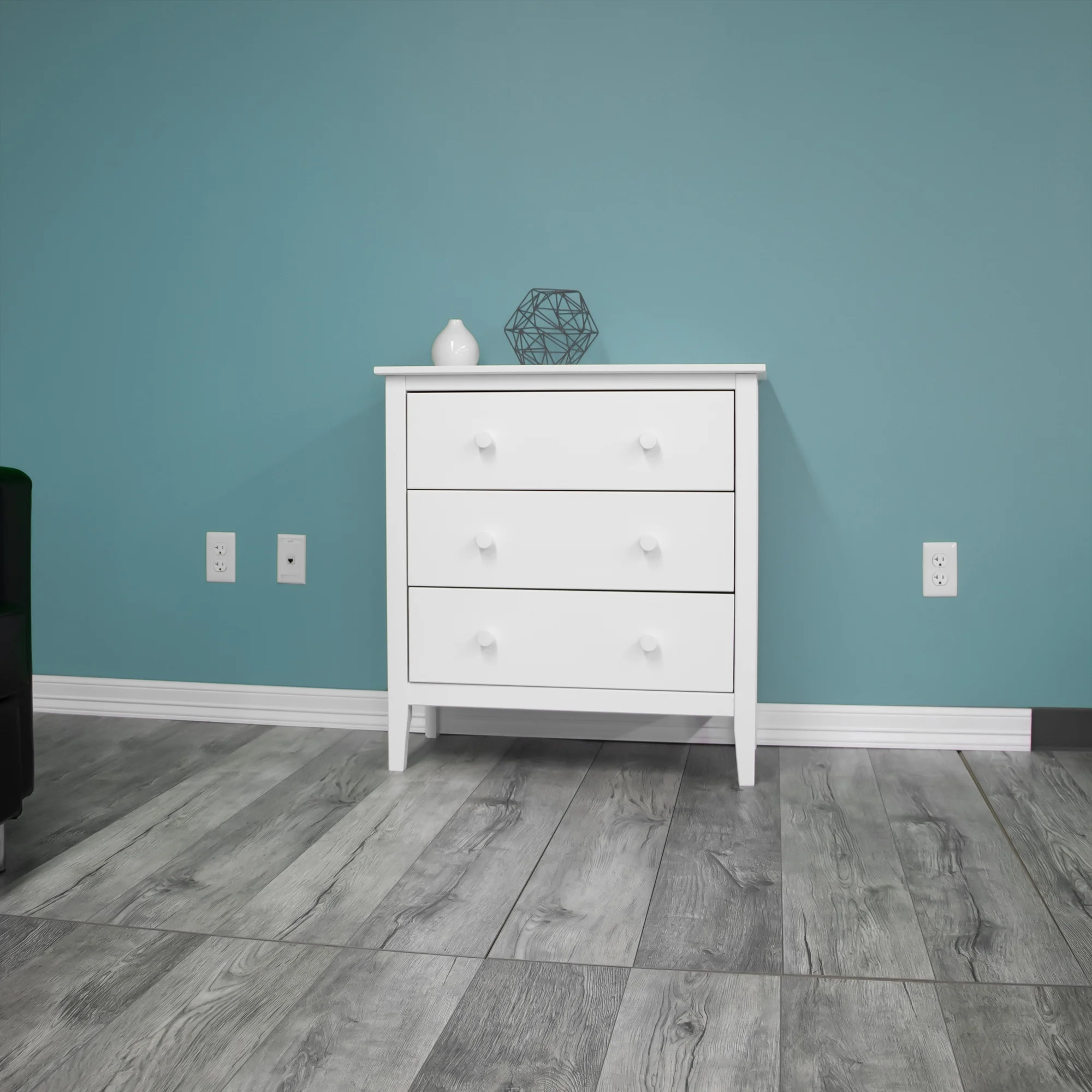 Adeptus Solid Wood Easy Pieces 4 Drawer Chest of Drawers - White - Image 42