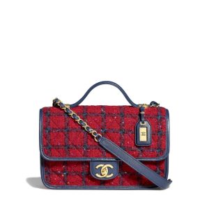 Chanel Classic Medium Blue Lambskin Rainbow Hardware – CB0311:1High-quality replica