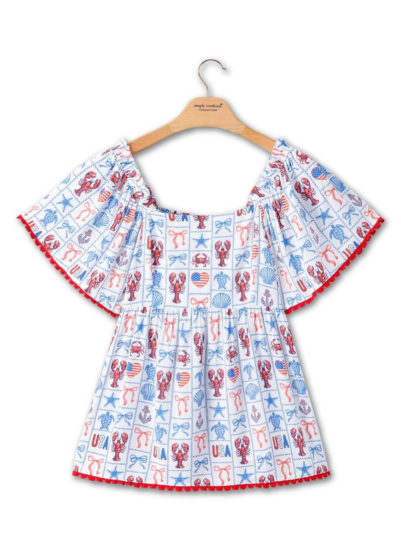 0126-TOP-AMRCA-LOBPTCH - Simply Southern Outlet