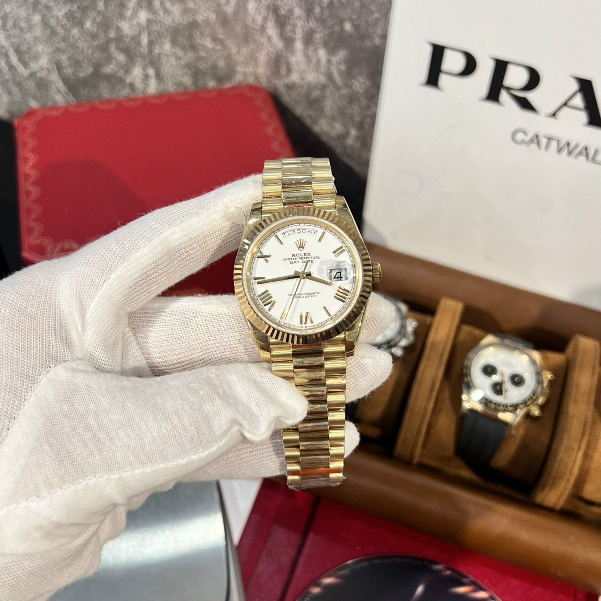 Rolex Replica 1:1 Watch Day-Date 228238 White Dial Factory GM V2 40mm - Top club
