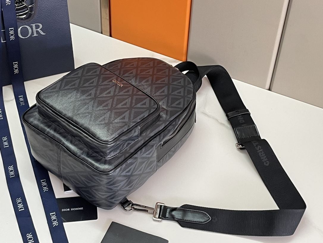 Mini Rider Sling Bag Black/Grey For Women‎ 12.5 in/ 32 cm CD 1ESBO038CDP_H43E1:1High-quality replica