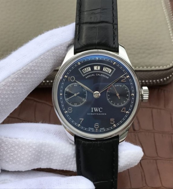 Replica IWC YLF Portuguese Annual Calendar IW503502 Blue Dial A52850 - Top club