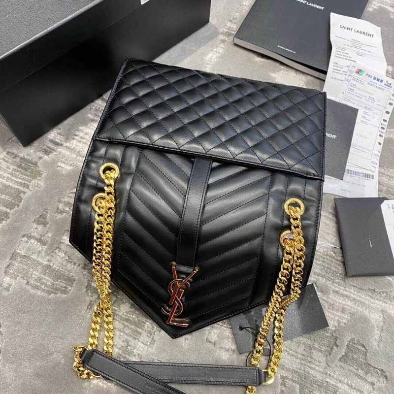 Replica Saint Laurent Smooth Leather Envelope Medium Bag 4872061:1High-quality replica