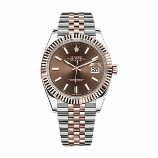 Rolex Datejust 126331 Everose Gold Automatic Chocolate Dial Jubilee Replica - Elite Watch Atelier