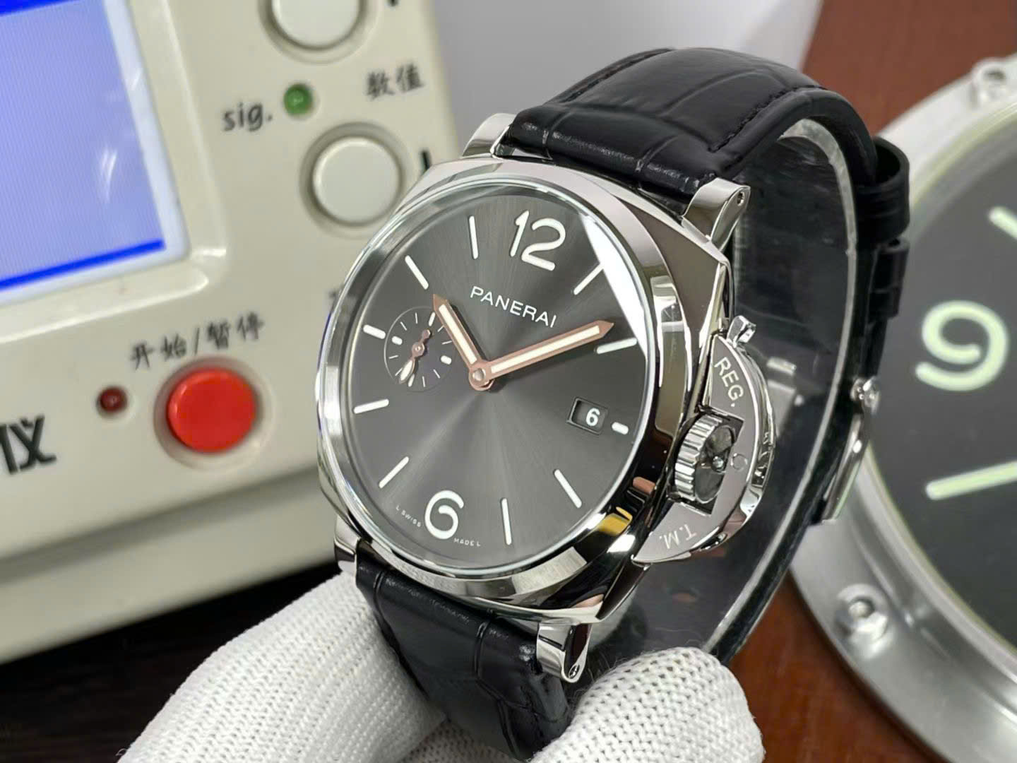 Panerai Knock Off Watches Luminor Due PAM1387 Black Leather Strap VS Factory 42mm - Top club