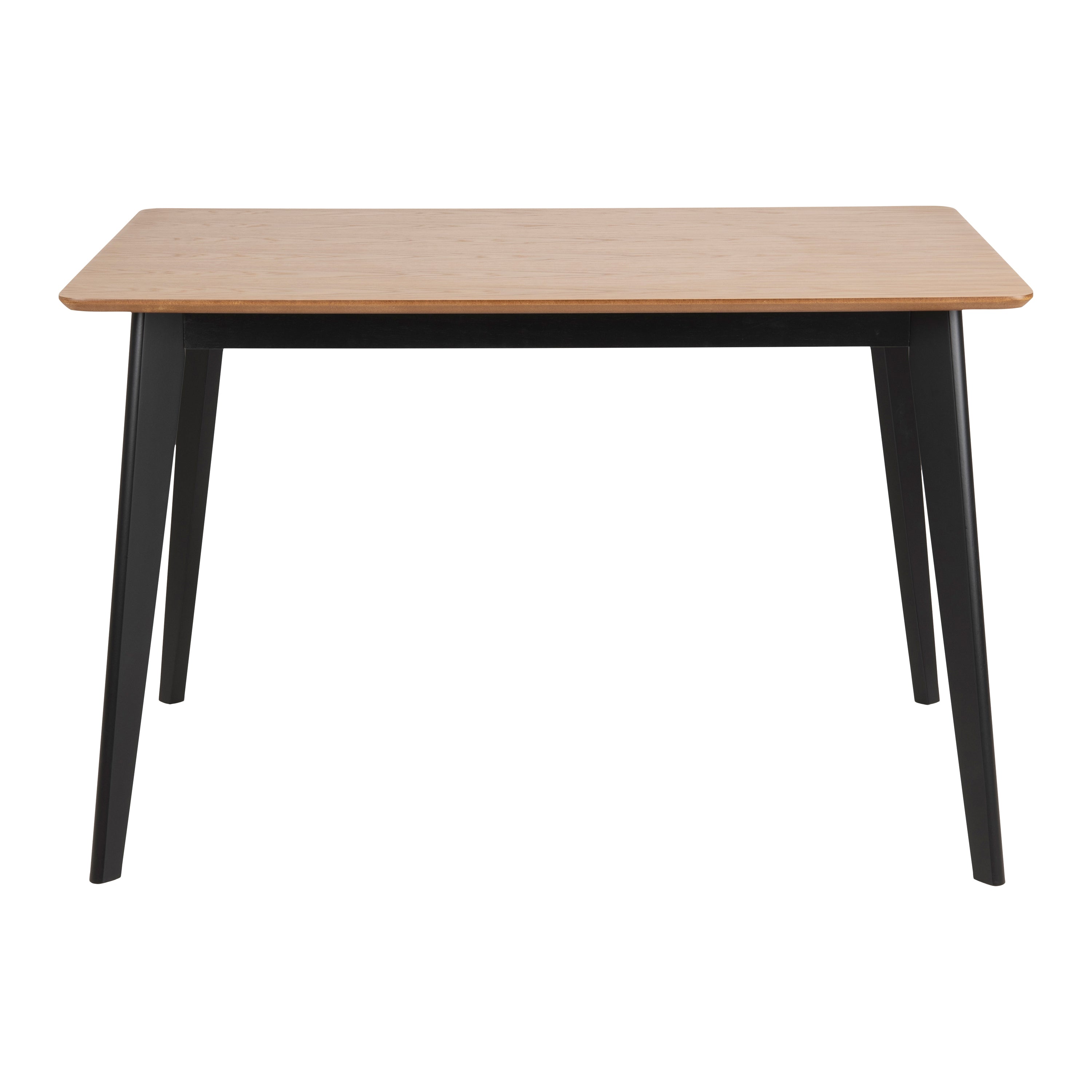 Blokker basic Crow Eettafel - 120 x 80 cm - Eiken / Zwart