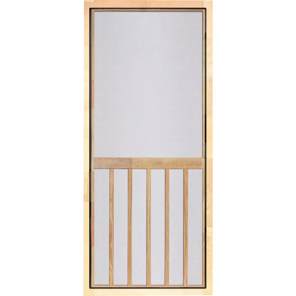 Screen Tight 5-Bar 32 In. W x 80 In. H x 1 In. Thick Natural Wood Screen Door Screen