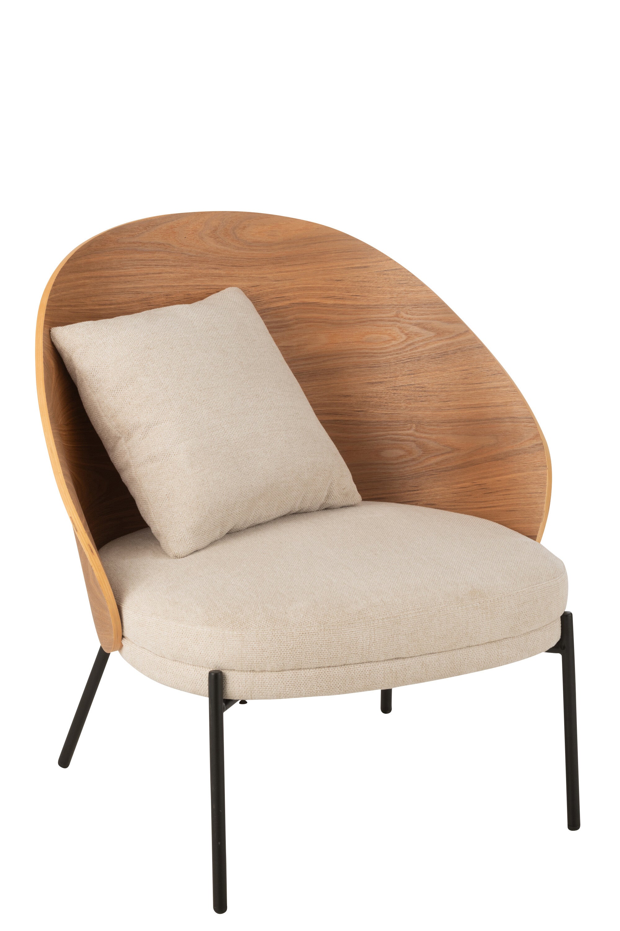 J-Line stoel Lone - multiplex metaal - naturel beige