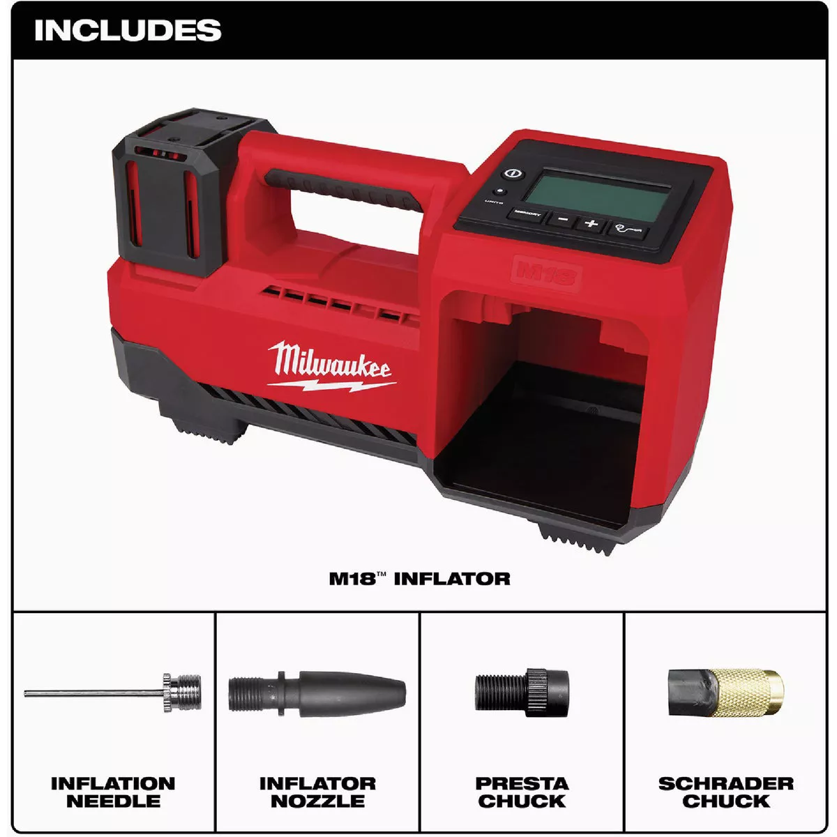 Milwaukee M18 18V Lithium-Ion 150 psi Cordless Inflator (Tool Only)