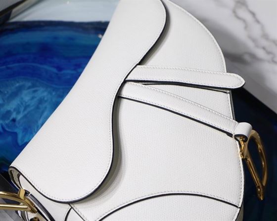 Saddle Bag With Strap Latte Grained Calfskin – DB0701:1High-quality replica