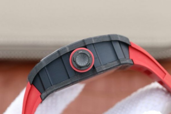 Replica Richard Mille RM035-02 Rafael Nadal FC Titanium Case KVF Skeleton Dial Red Rubber Strap MIYOTA8215 - Top club