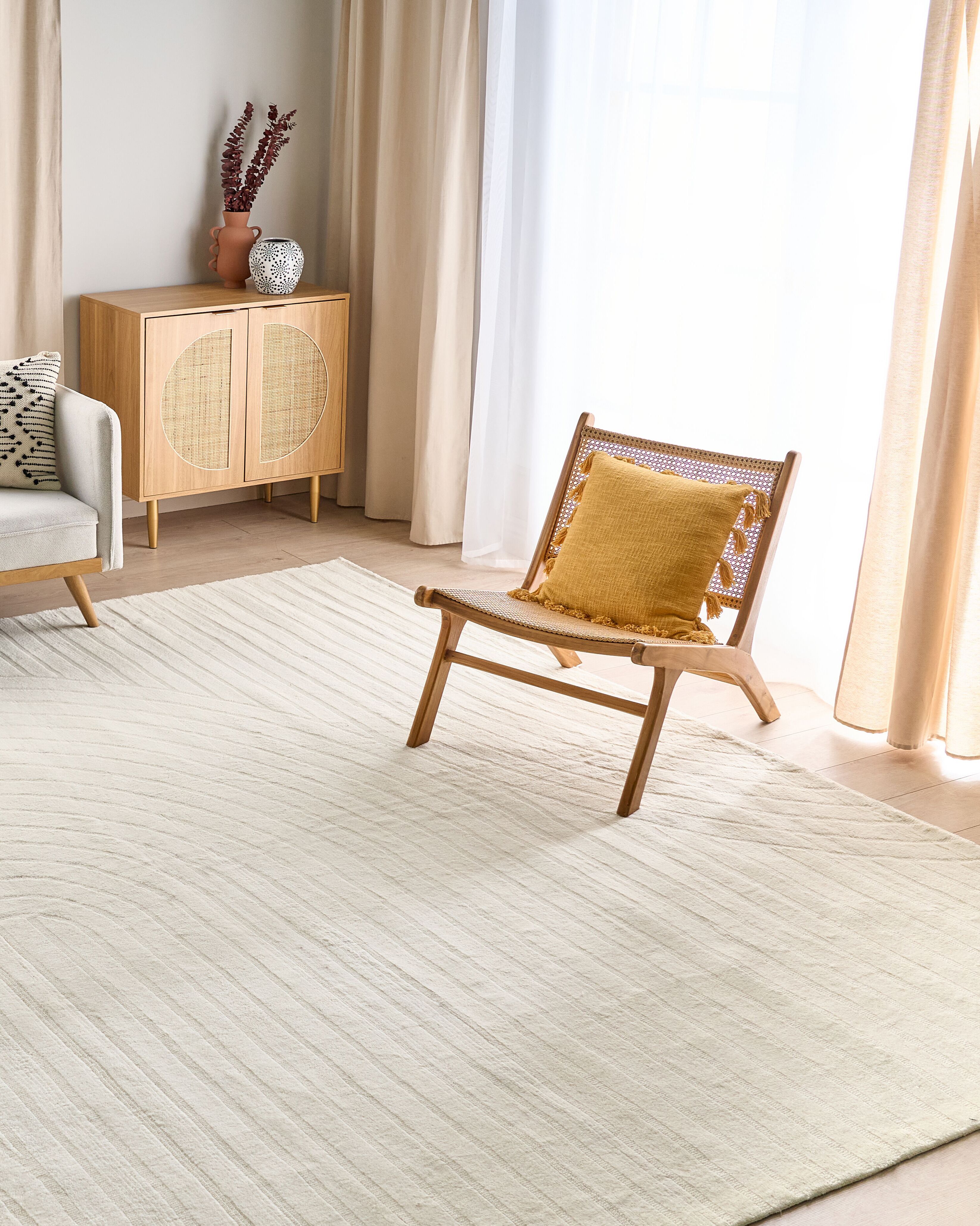 Rug DAGARI Beige 300 x 400 cm Wool