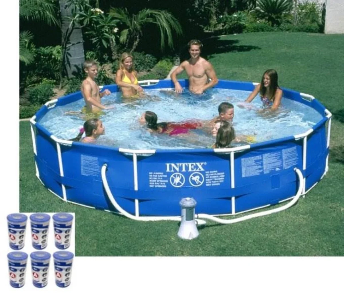 Intex Metal Frame Above Ground Swimming Pool With Filter And Cover, 12 Ft x 30 Inches - 28211EH - Image 20 Intex Metal Frame Above Ground Swimming Pool With Filter And Cover, 12 Ft x 30 Inches - 28211EH - Image 20